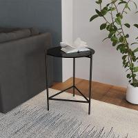 Mesa Lateral Industrial Marbella Preta - Cor: Preto - 1