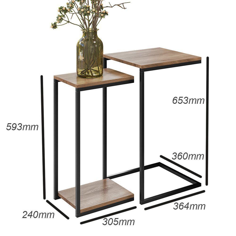Mesa De Centro Espelhada Com Mesas Laterais Demolição - 2