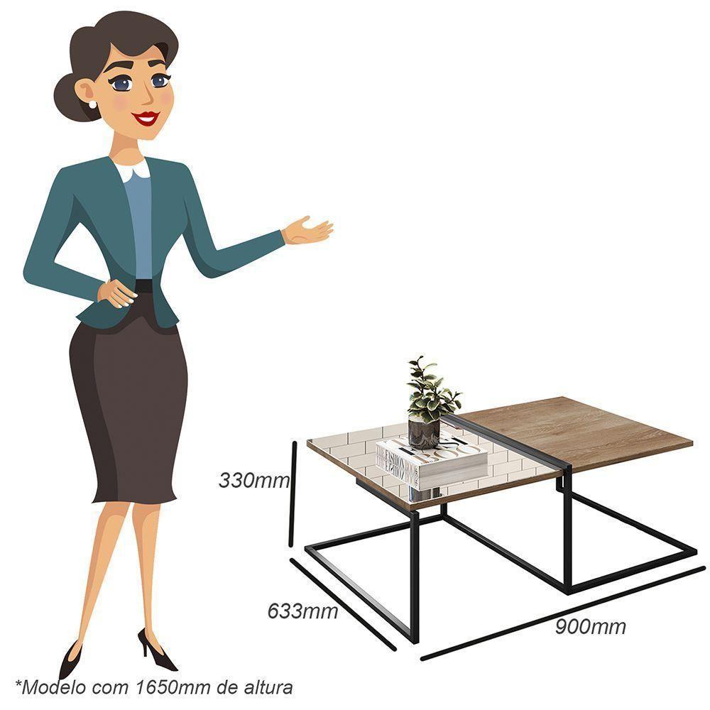 Mesa De Centro Espelhada Com Mesas Laterais Demolição - 5