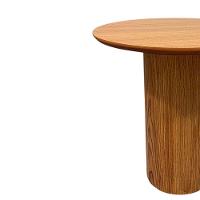 Mesa Lateral Cilíndrica 51cm Freijó - 3