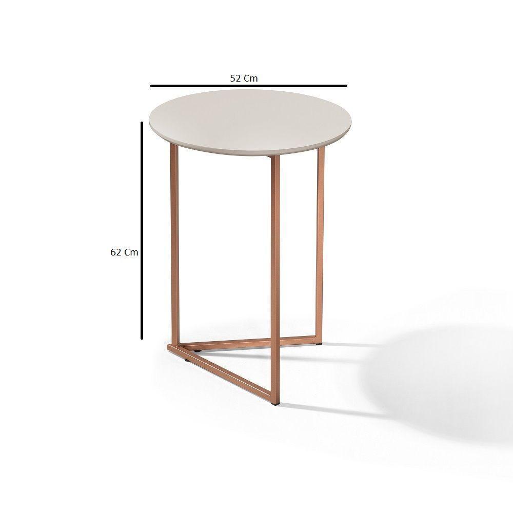 Jogo De Mesa Lateral Apoio Canto Jade Kit Sala Estar Sofá - 4