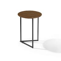 Mesa Lateral Jade Conjunto Com 2 Mesas Pé De Aço Preto Luxo - 2