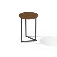 Mesa Lateral Jade Conjunto Com 2 Mesas Pé De Aço Preto Luxo - 5