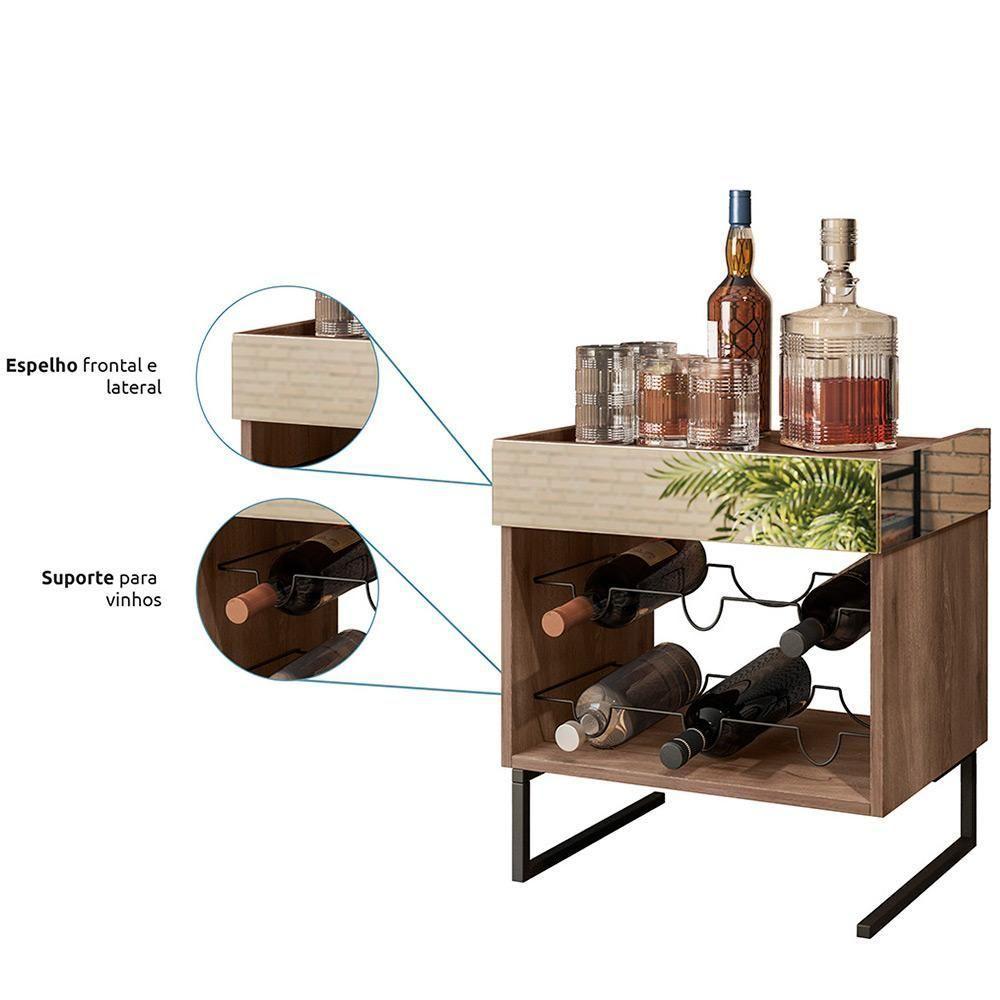 Mesa De Centro Espelhada Com Adega D01 Design Demolição - 4