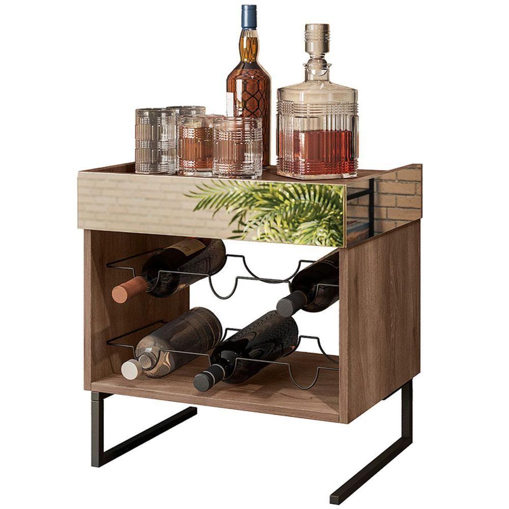 Mesa De Centro Espelhada Com Adega D01 Design Demolição - 8