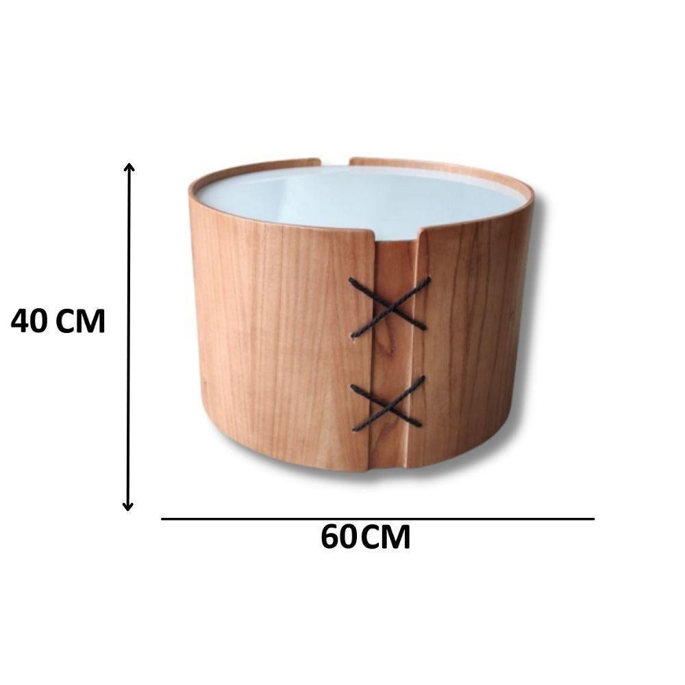 Conjunto 3 Mesas De Centro Isis Redonda Tampo Off White - 7