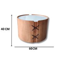 Conjunto 3 Mesas De Centro Isis Redonda Tampo Off White - 7