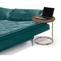 Mesa De Apoio Regulável Base Aço Cobre Estilo Industrial - 1