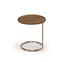 Mesa De Apoio Regulável Base Aço Cobre Estilo Industrial