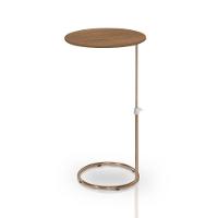 Mesa De Apoio Regulável Base Aço Cobre Estilo Industrial - 5