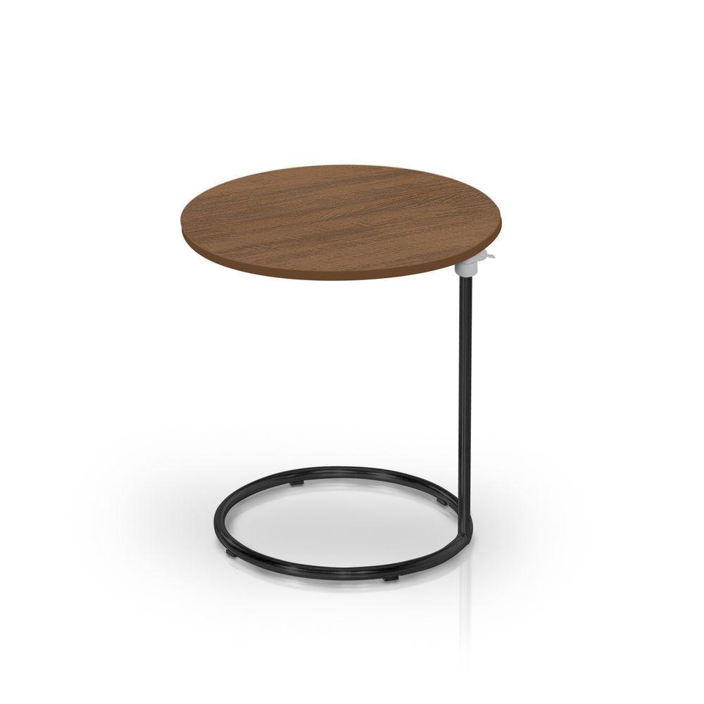 Mesa De Apoio Regulável Base Ferro Preto Estilo Industrial - 6