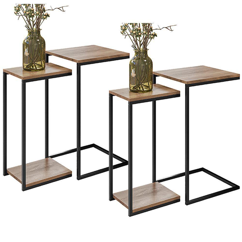 02 Conjuntos De Mesas Laterais D01 Design Demolição - 1