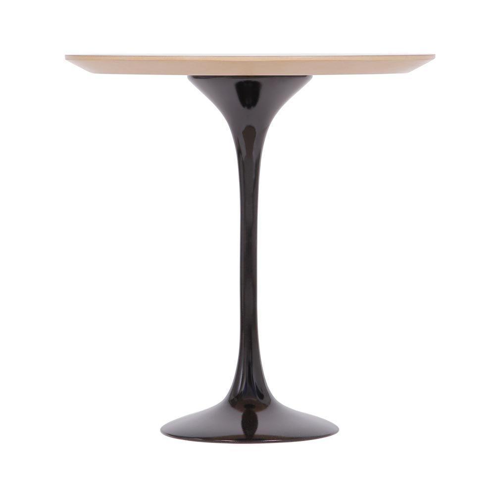 Mesa Saarinen Lateral Imbuia 51cm - Base Preta - 3