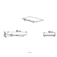 Mesa Multiuso Para Notebook 62cm Estrutura Preto Fosco - 2