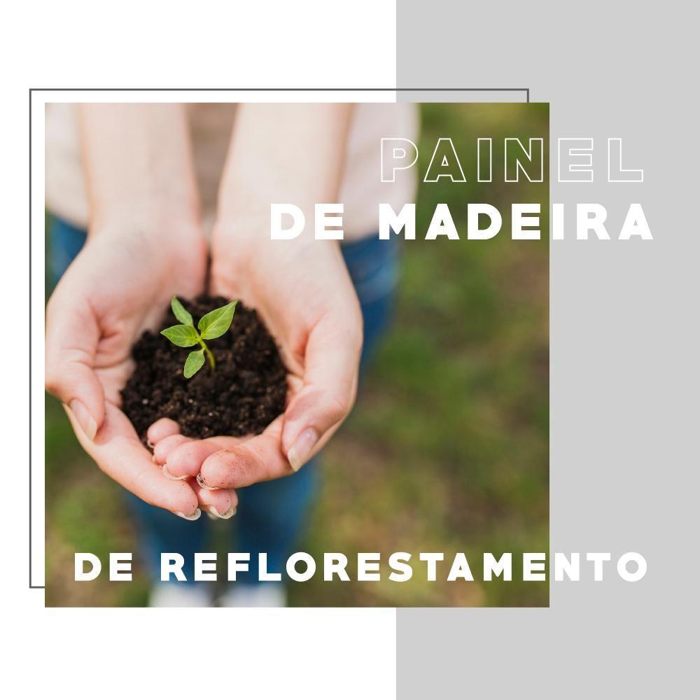 Mesa De Centro Com Bandeja Madeirada E Tubos Pretos Carraro - 1