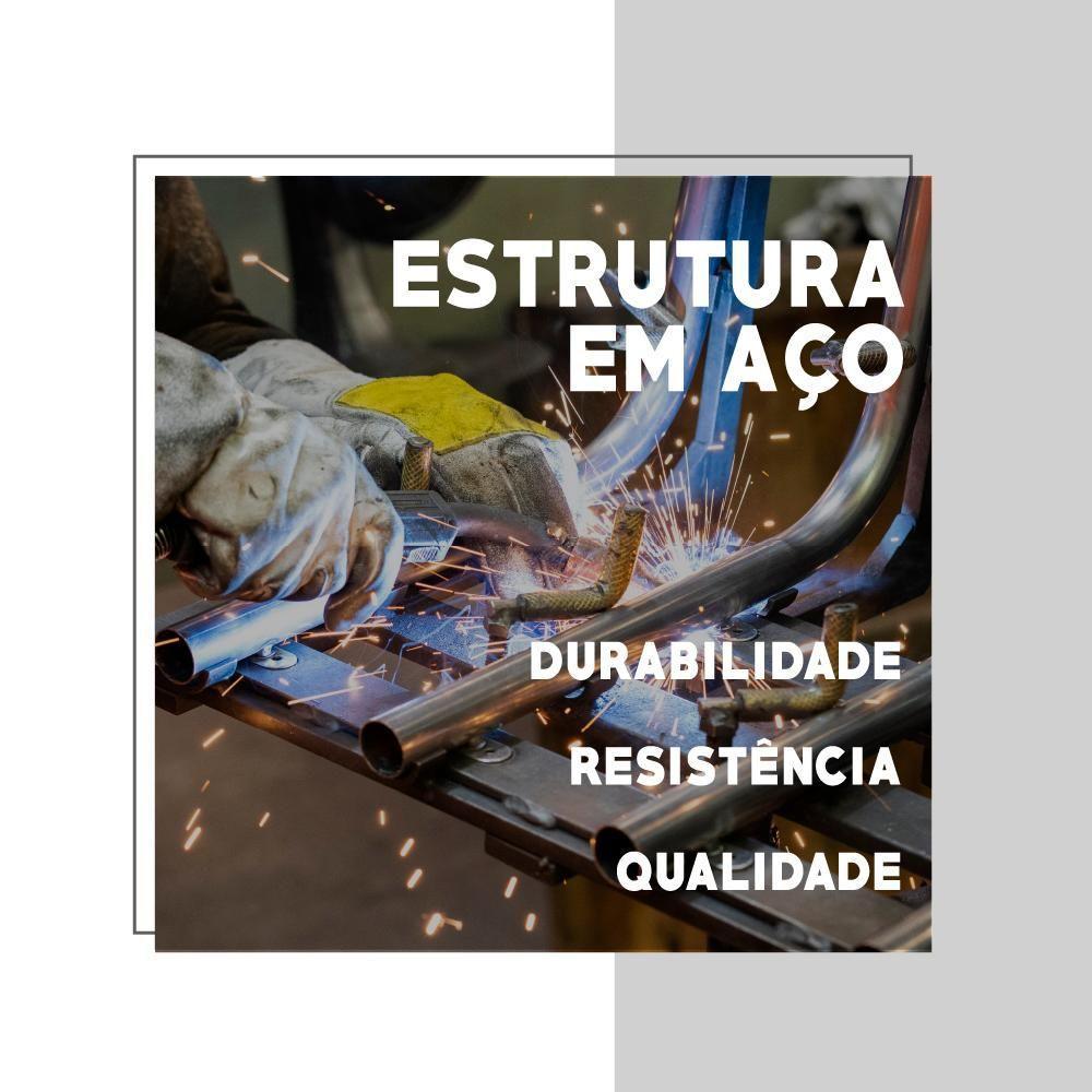 Mesa De Centro Com Bandeja Madeirada E Tubos Pretos Carraro - 6