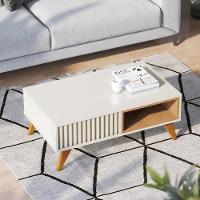 Mesa De Centro 01 Nicho Delta C04 Freijó Off White - 8