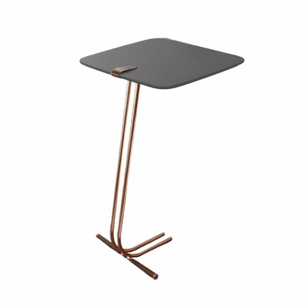 Mesa De Apoio Bandeja Concreto Base Cobre - 1