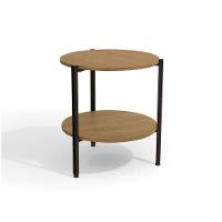 Mesa De Centro Kappesberg Industrial Com 1 Prateleira Freijó 50cm X 47cm - 3