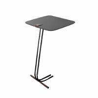 Mesa De Apoio Bandeja Concreto Base Preta - 1