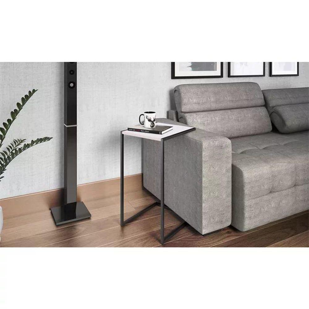 Mesa Lateral 27820 Linha Complementos Preto Branco - 3
