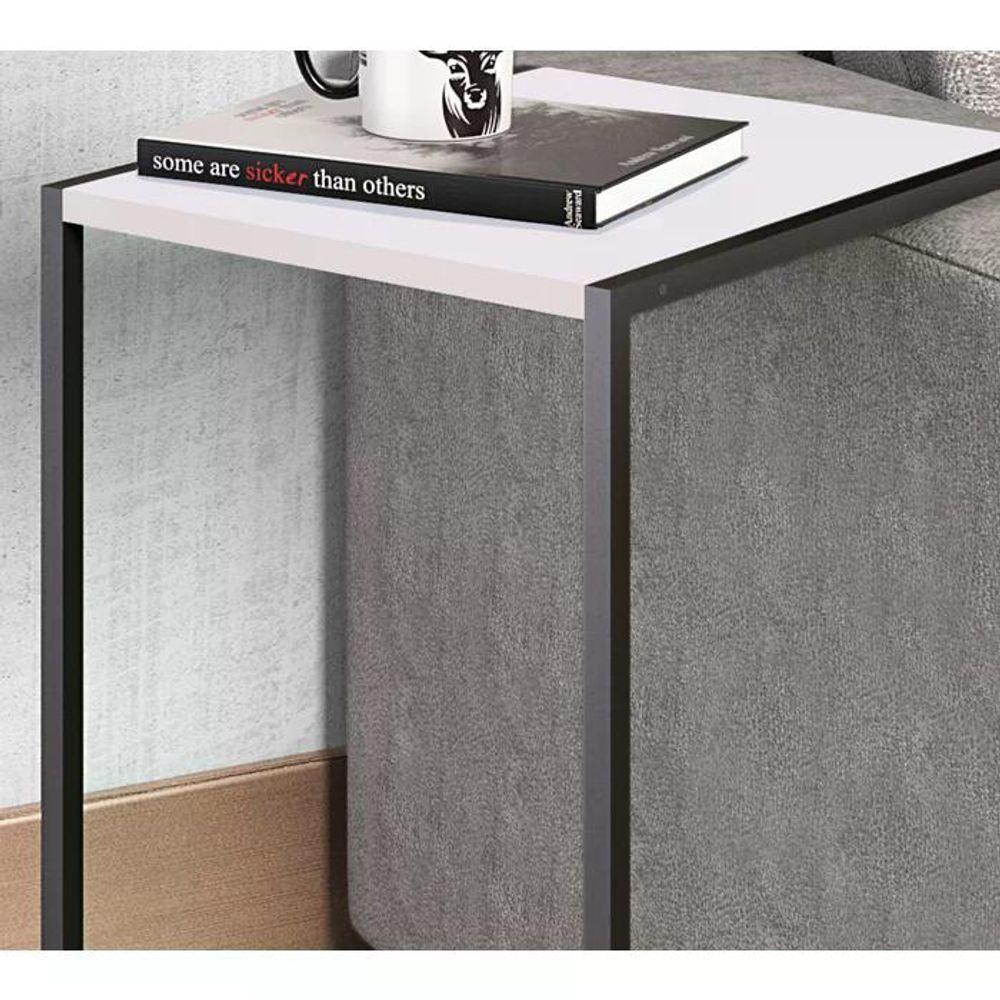 Mesa Lateral 27820 Linha Complementos Preto Branco - 5