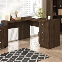 Mesa de Canto ME4101 para Escritório Nogal Tecno Mobili - 7