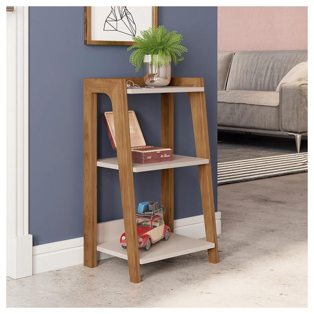 Mesa Lateral Centro E Apoio Decorativa Loft Caemmun - 4