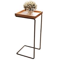 Mesa Apoio Lateral Para Sofá Pé Café LarFlex Cor:castanho - 2