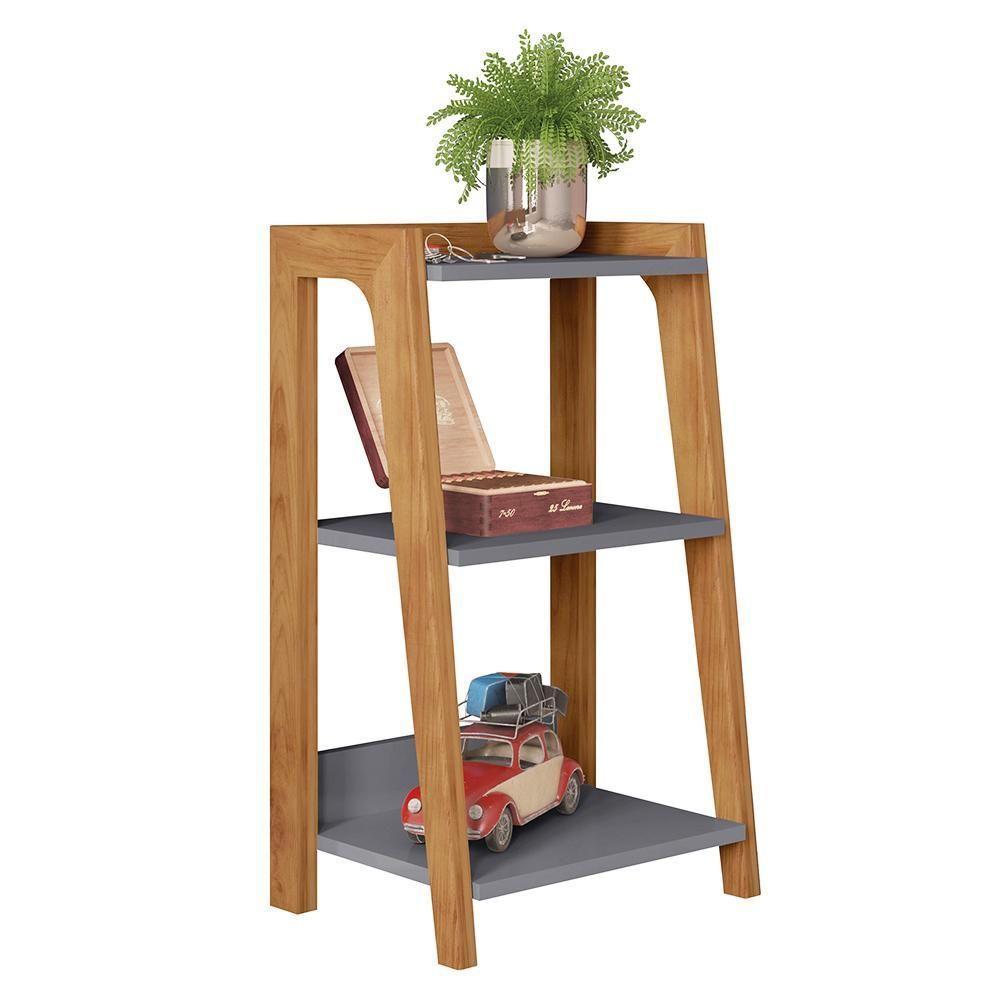 Mesa Lateral Apoio Centro Loft Cinza Natture Líder Design - 1