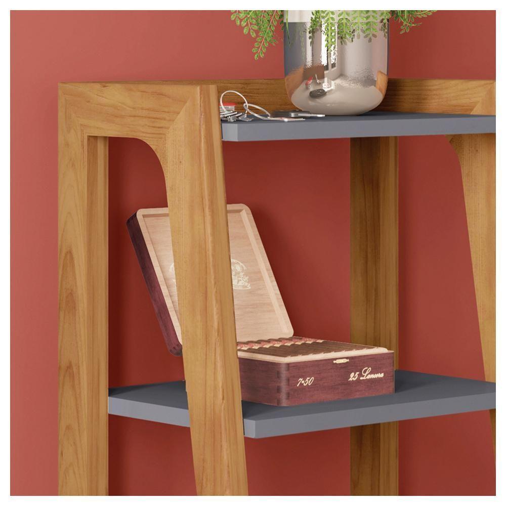 Mesa Lateral Apoio Centro Loft Cinza Natture Líder Design - 3