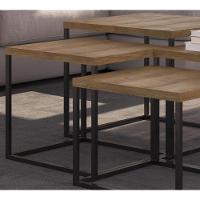 Conjunto Mesas De Centro Cube 04 Pçs Preto Vermont - 7