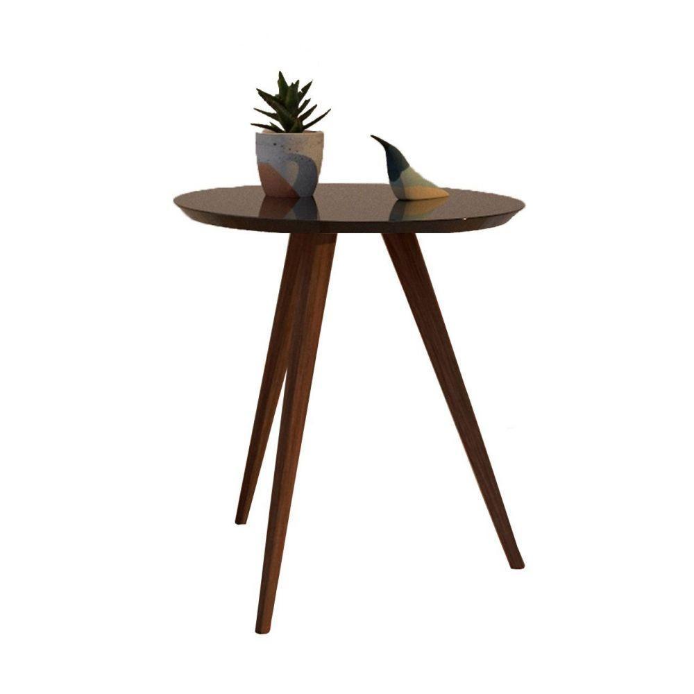 Mesa Lateral de Canto Pé Palito Preta 50cm - 2