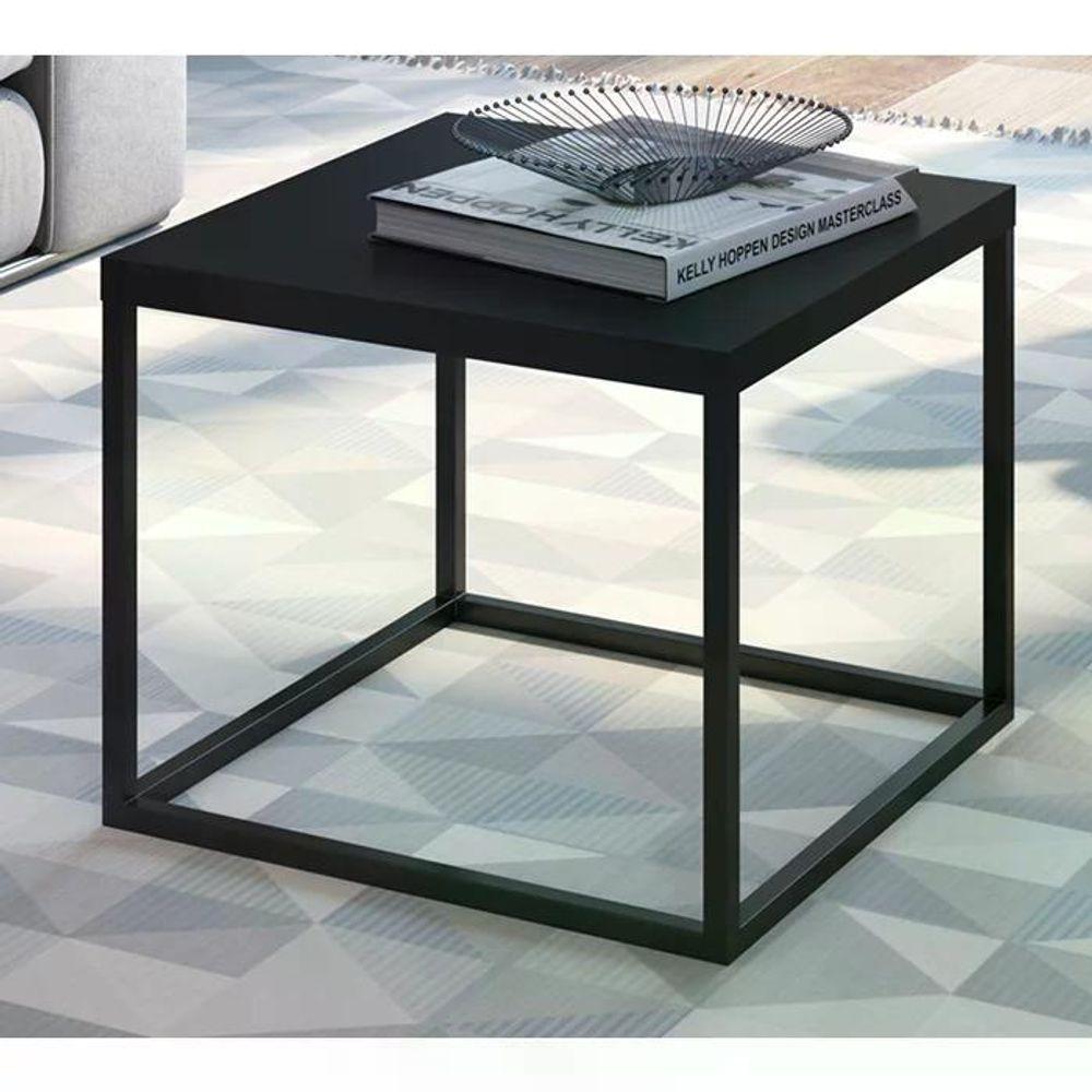 Mesa De Centro Ou Lateral 24801 Linha Complementos Preto - 6