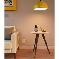 Mesa Lateral de Canto Pé Palito Off White 50cm - 10