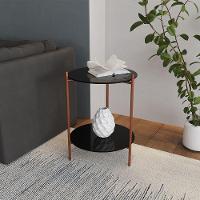 Mesa Lateral Industrial Premium Cobre Com Preto Preto - 1