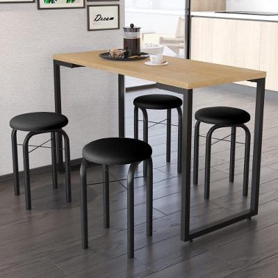 Conjunto Mesa De Cozinha 120cm 4 Banquetas Nature