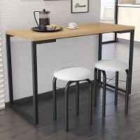 Conjunto Mesa De Cozinha 120cm 2 Banquetas Nature - 1