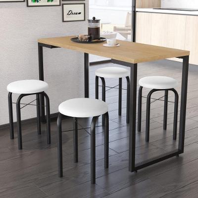 Conjunto Mesa De Cozinha 120cm 4 Banquetas Nature