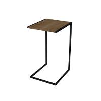 Mesa Lateral Industrial Vermont Base Metálica Preto - 2