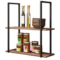 Kit Mesa de Centro e Prateleira Multiuso Industrial 60cm - 5