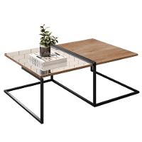 Kit Mesa de Centro e Prateleira Multiuso Industrial 60cm - 7