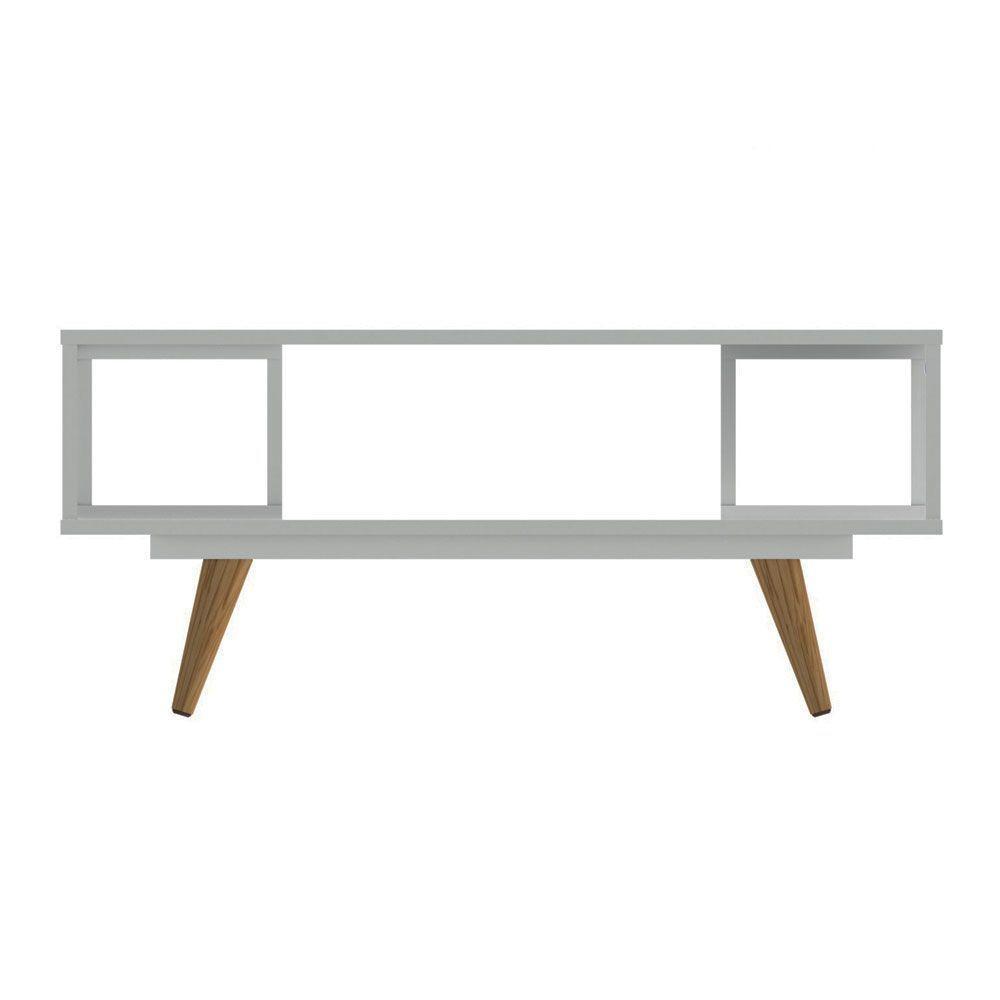 Mesa De Centro Retangular Retrô 45 Olivar - Cor: Branco - 3