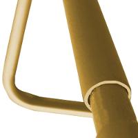 Mesa Lateral Tampo Preto Multiuso P/ Sofá Base Dourado - 4