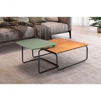 Conjunto Mesa De Centro Kairos Larflex Cor:verde Lazza - 1