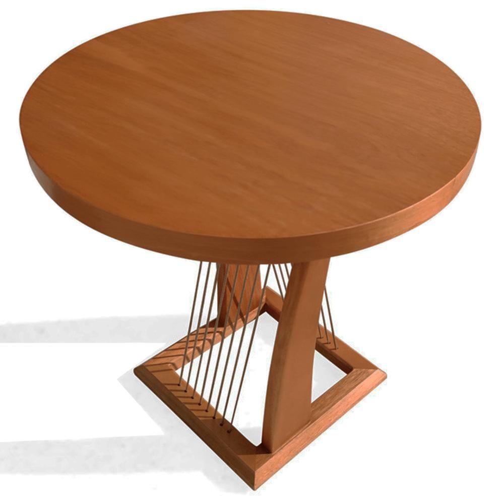 Mesa De Apoio Saibi Ozki 60 Cm Madeira Eucalipto Cedro Corda Redonda Rami - 6