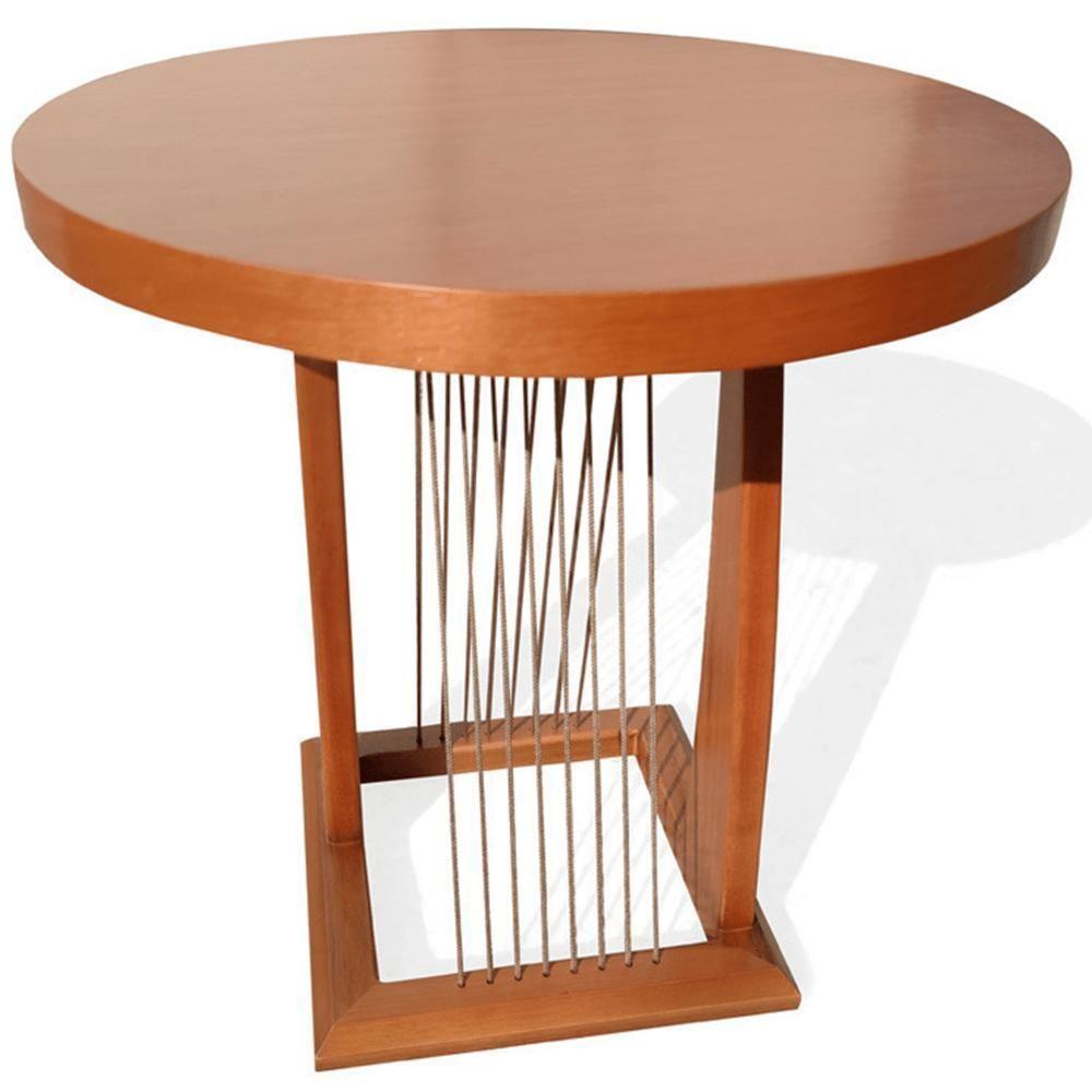 Mesa De Apoio Saibi Ozki 60 Cm Madeira Eucalipto Cedro Corda Redonda Rami - 7