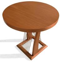 Mesa De Apoio Saibi Ozki 60 Cm Madeira Eucalipto Cedro Corda Redonda Rami - 6