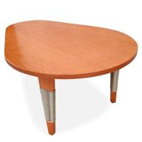 Mesa De Centro Oval Elon Ozki 80 Cm Madeira Eucalipto Cedro Corda Chata Prata - 7