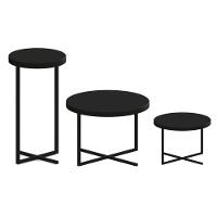 Conjunto Mesas De Centro Volpi Preto - Artesano - 1